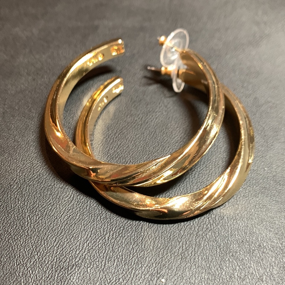 Kenneth Jay Lane Hoop Earrings